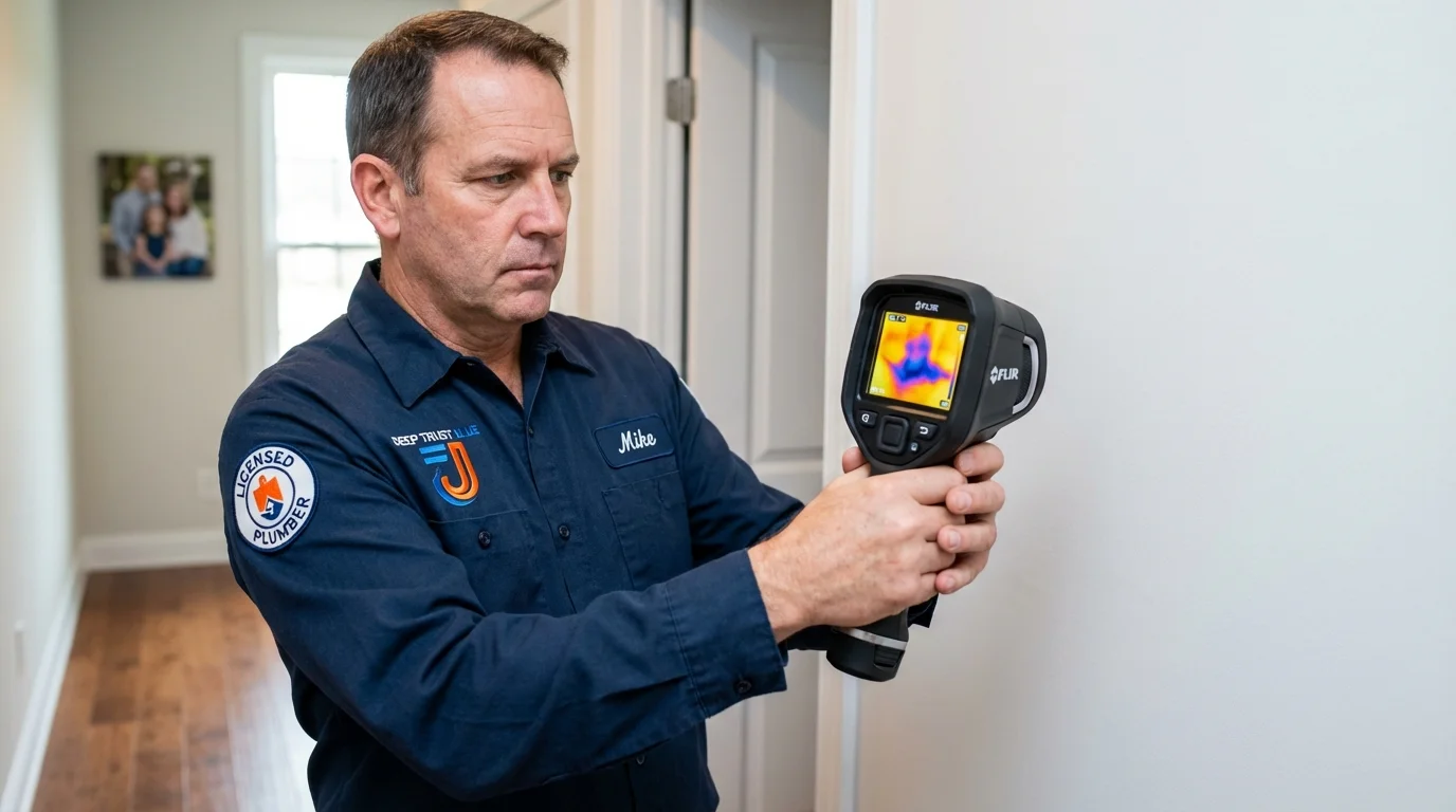 Thermal imaging leak detection by Johns Plumbing LLC in Antwerp